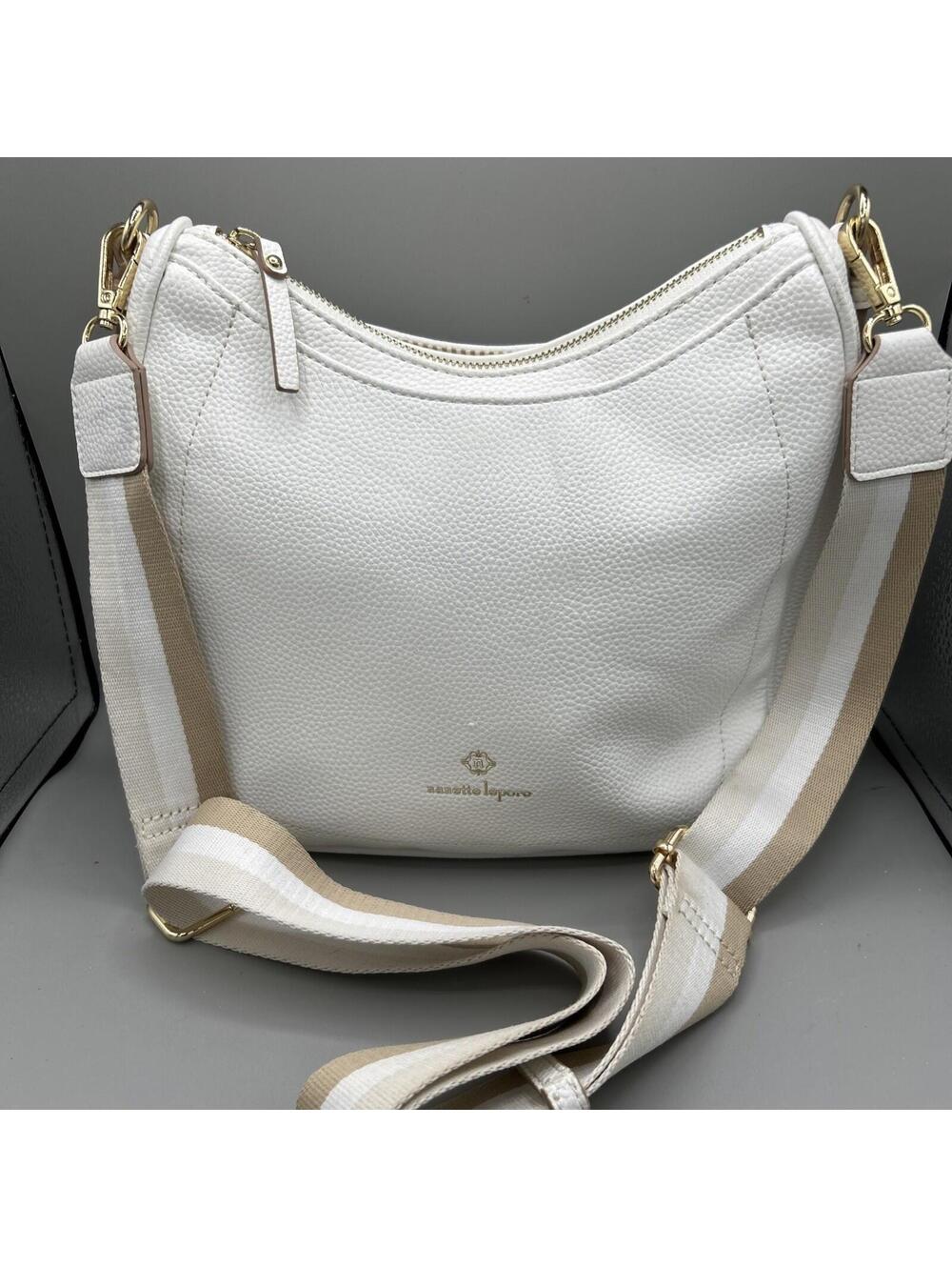 Nanette Lepore White Crossbody Purse - Adjustable Strap